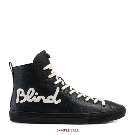 gucci blind for love sneaker black